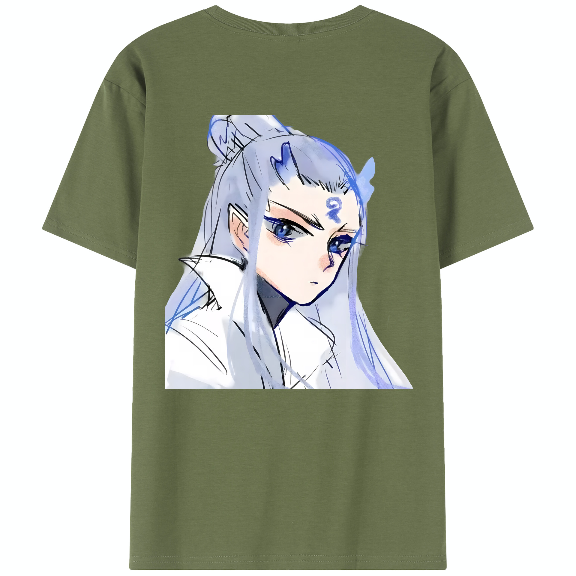 （画像用） Ne Zha 2 ナタ 魔童の大暴れ 綿100％半袖Tシャツ（背面プリント）